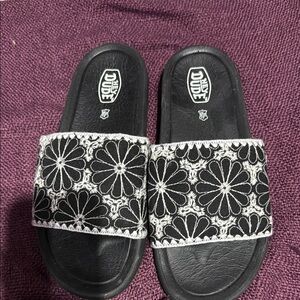 Hey Dude Floral Pattern Slides